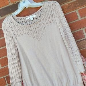 DONATING Thurs July 12 ! Pretty pointelle sweater